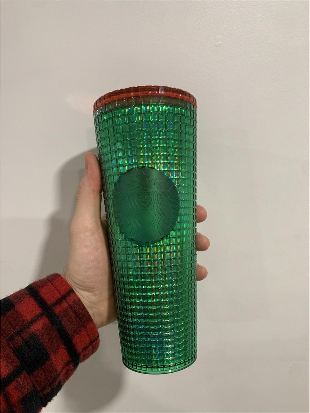 Starbucks 2020s Spring Watermelon Grid Venti 24oz Cold Cup Tumbler